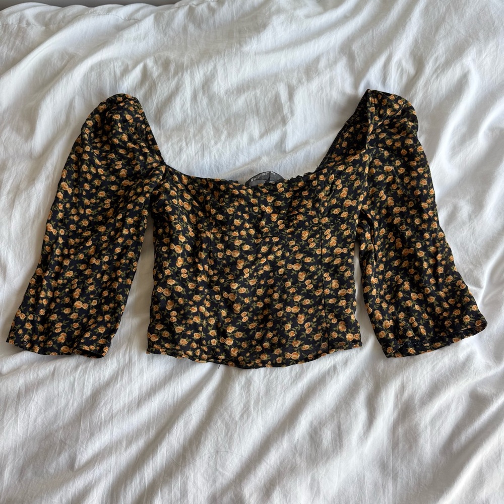Reformation floral blouse
